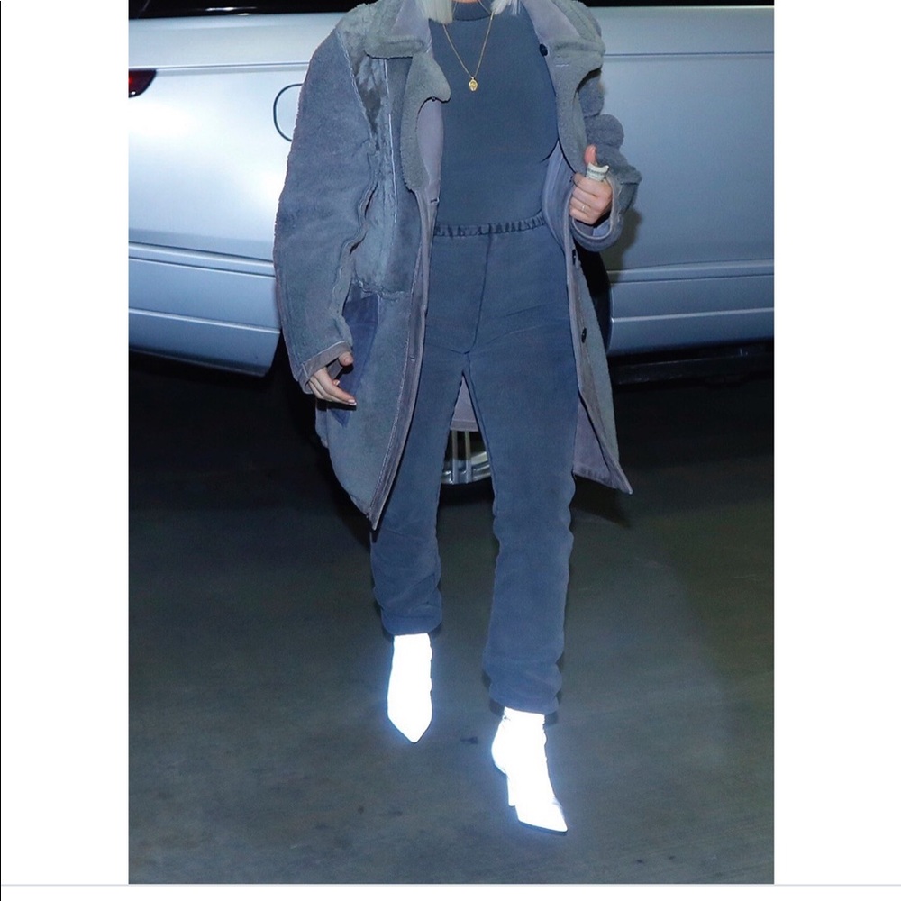 Reflective ankle boots